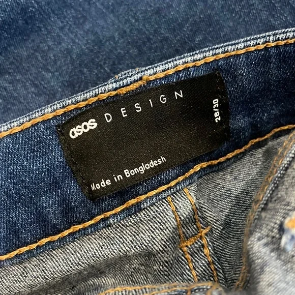 ASOS DESIGN High Rise Ridley Skinny Jeans 28/30 - Picture 3 of 3